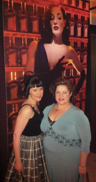 Sharon & I in front of Dita's Poster